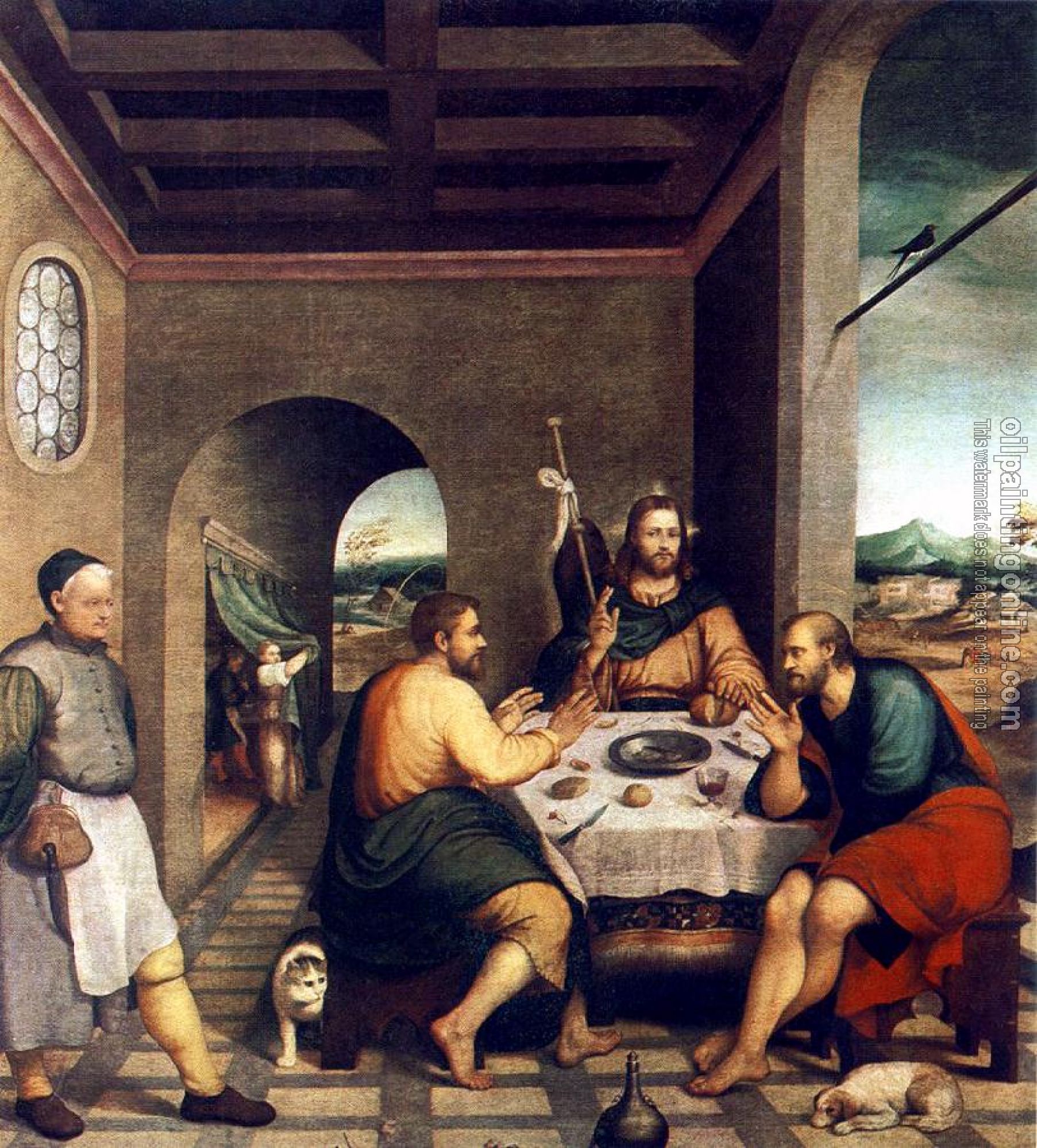 Bassano, Jacopo - Supper At Emmaus